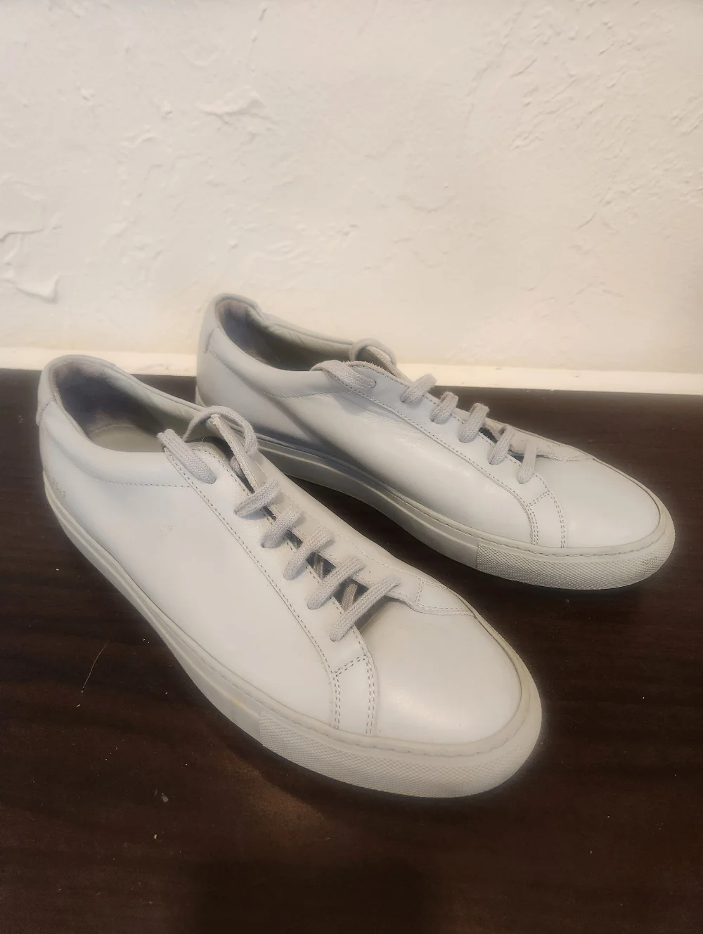 Common Projects | "Original Achilles Low" Nappa Leather Sneaker in Grey - Picture 3 of 7